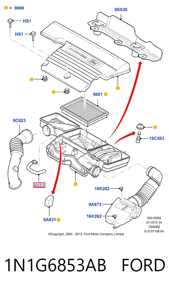  1N1G6853AB Ford