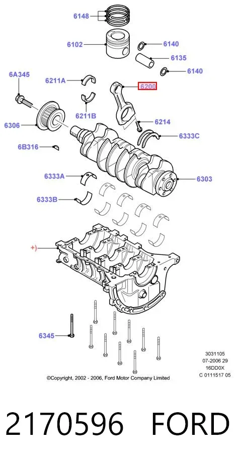 Biela 2170596 Ford