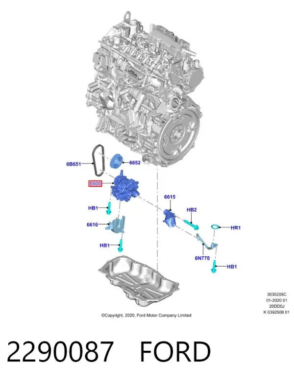 Bomba De Aceite Ford Kuga III