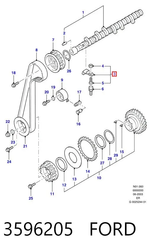 Balancines 3596205 Ford