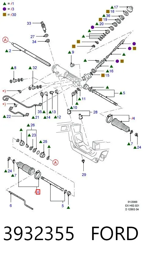 Fuelle dirección Ford Explorer U2