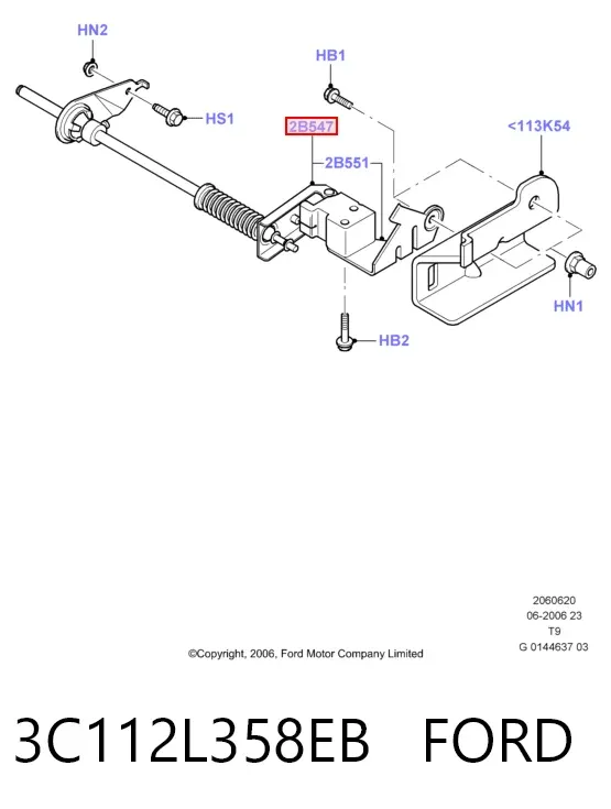 Regulador de la fuerza de frenado 3C112L358EB Ford