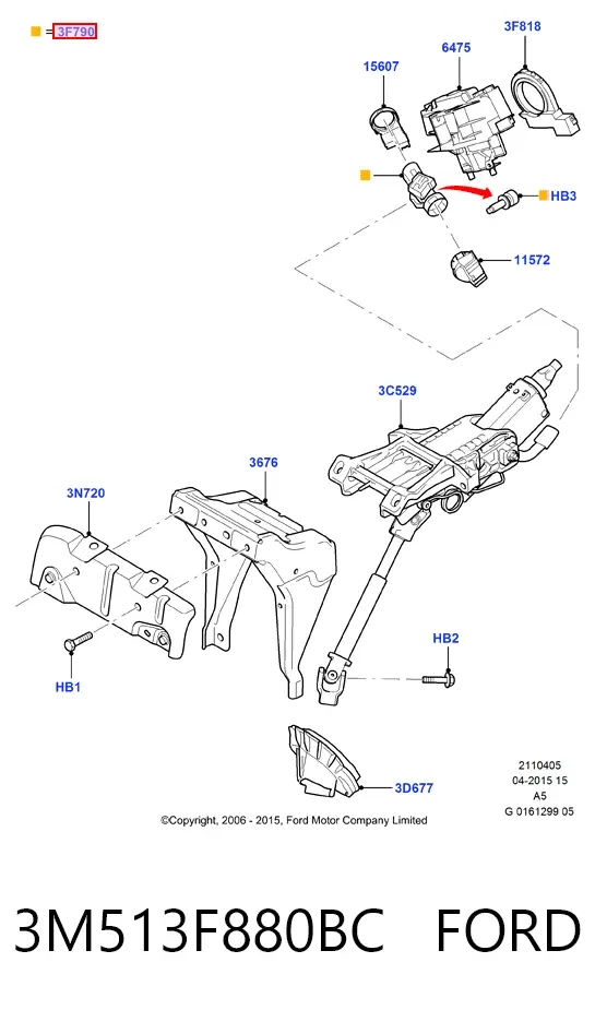  3M513F880BC Ford