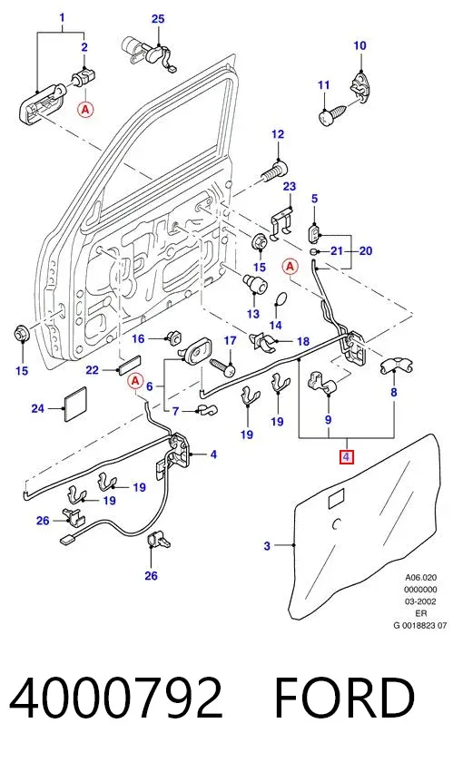 Cerradura 4000792 Ford