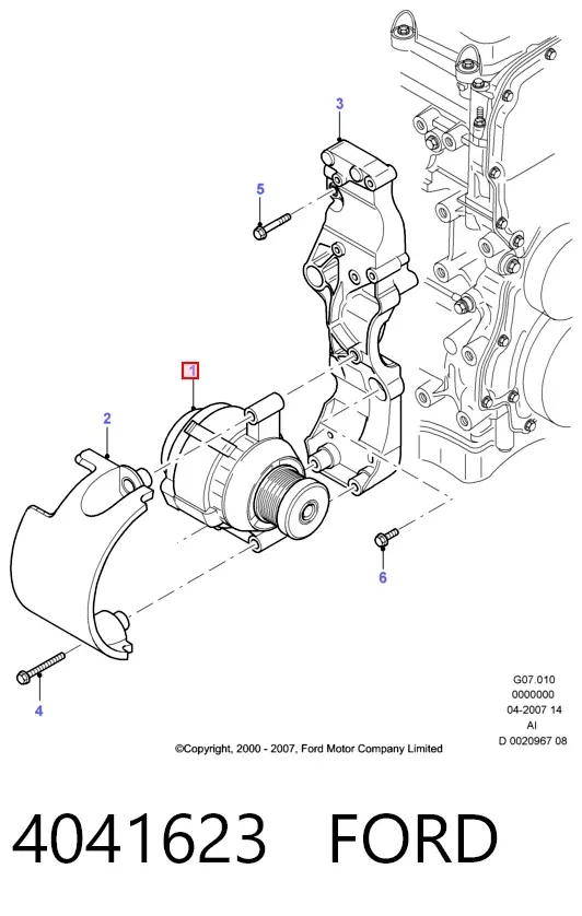 Alternador 4041623 Ford
