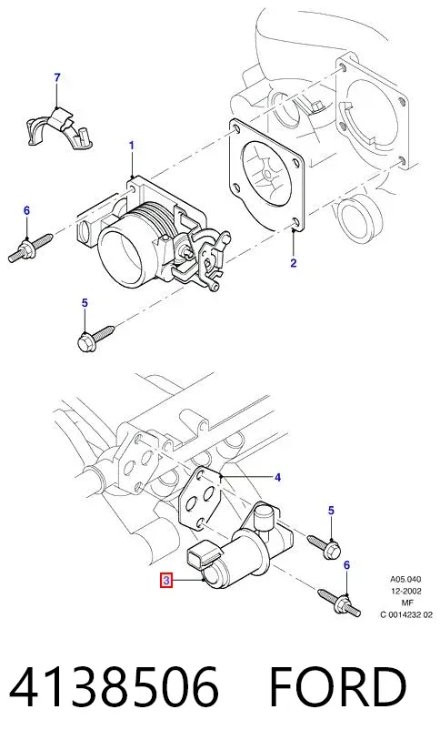 Válvula IAC 4138506 Ford