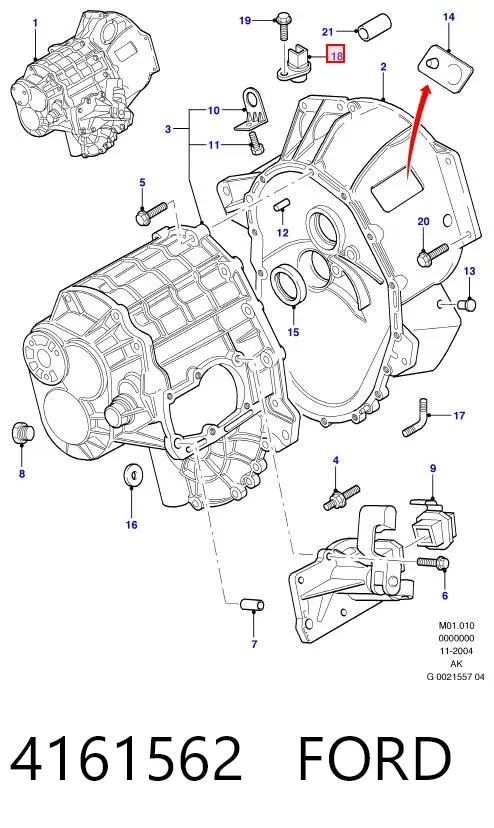 Sensor de velocidad 4161562 Ford