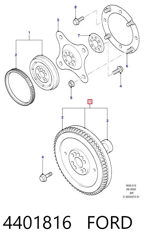 Volante motor 4401816 Ford