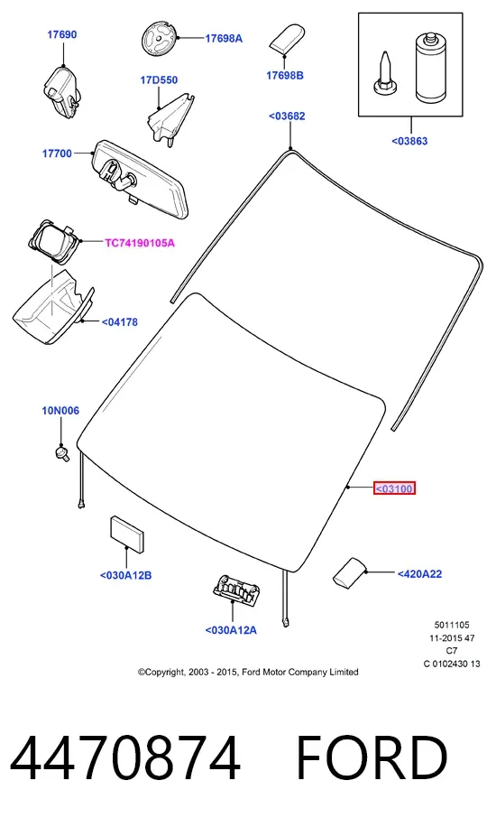 Parabrisas Ford Connect TC7