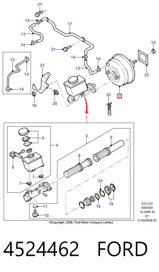 Servofreno 4524462 Ford