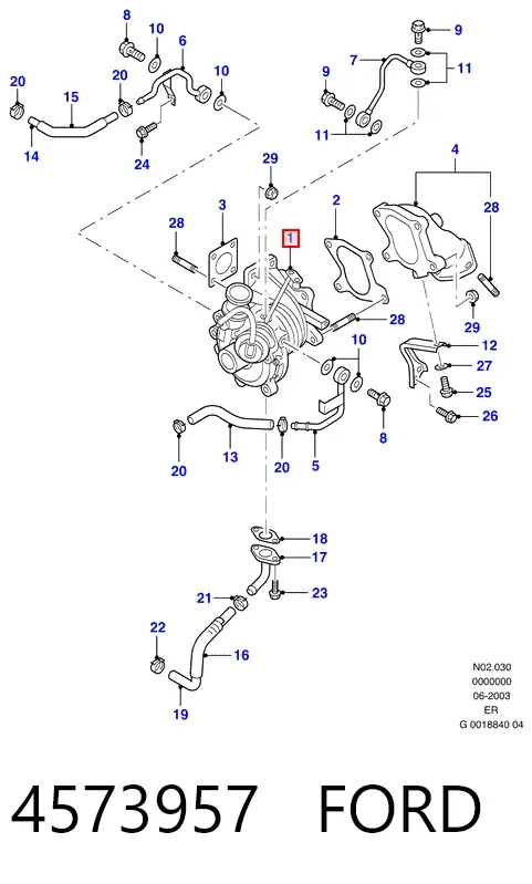 Turbocompresor 4573957 Ford