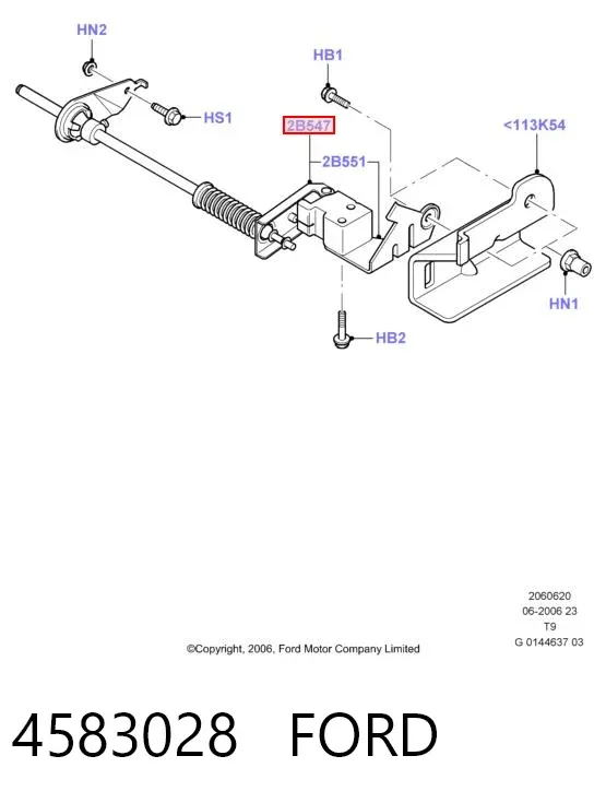Regulador de la fuerza de frenado 4583028 Ford
