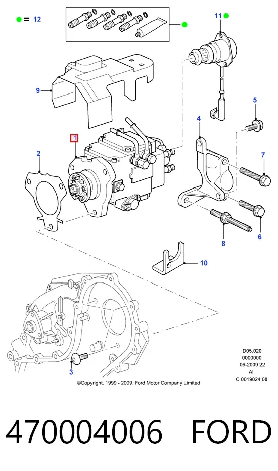 Bomba inyectora 470004006 Ford