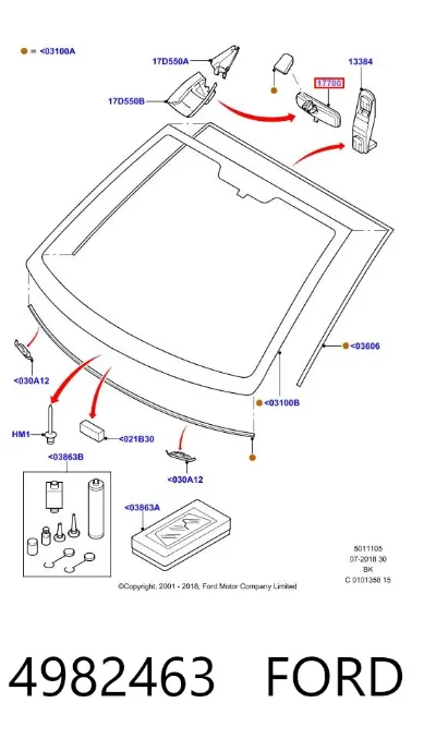 Retrovisor FORD 4982463