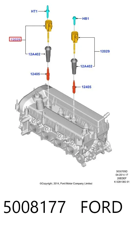 Bobina 5008177 Ford