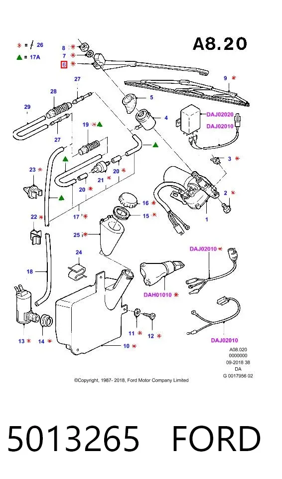 Bomba de agua 5013265 Ford