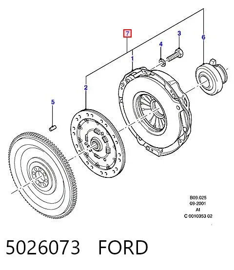 Embrague 5026073 Ford