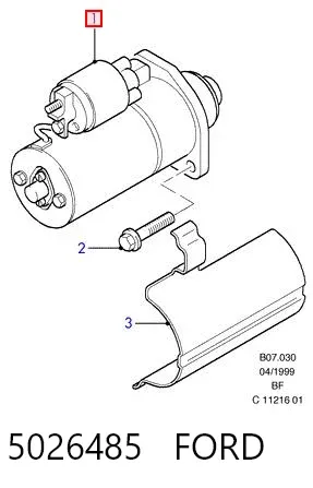 Motor de arranque 5026485 Ford