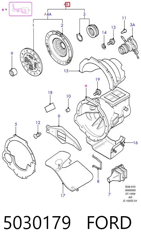 Embrague 5030179 Ford