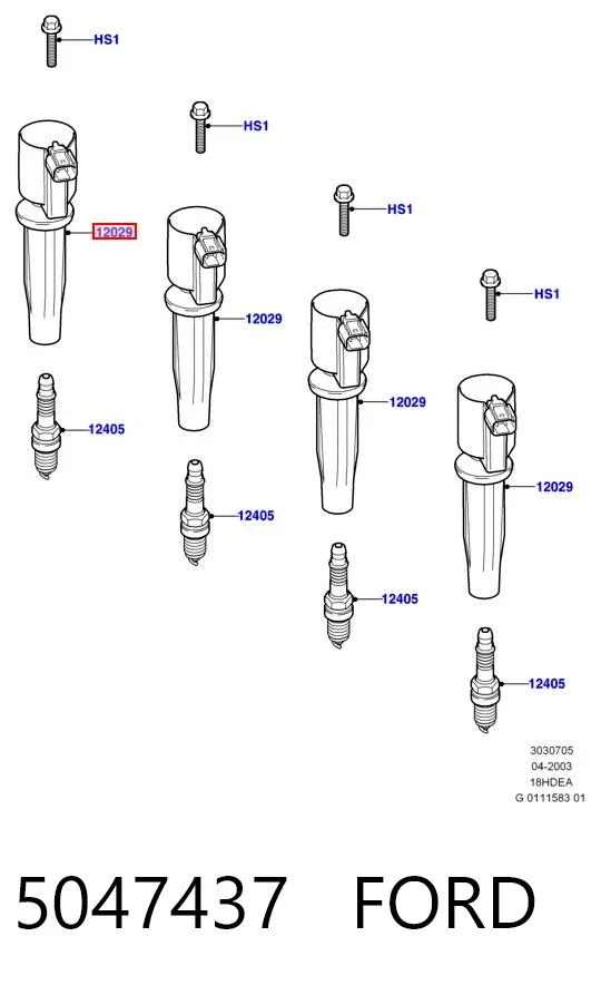 Bobina 5047437 Ford