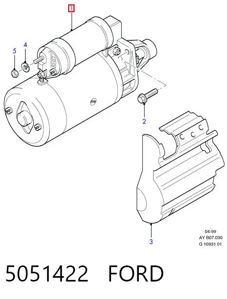 Motor de arranque 5051422 Ford