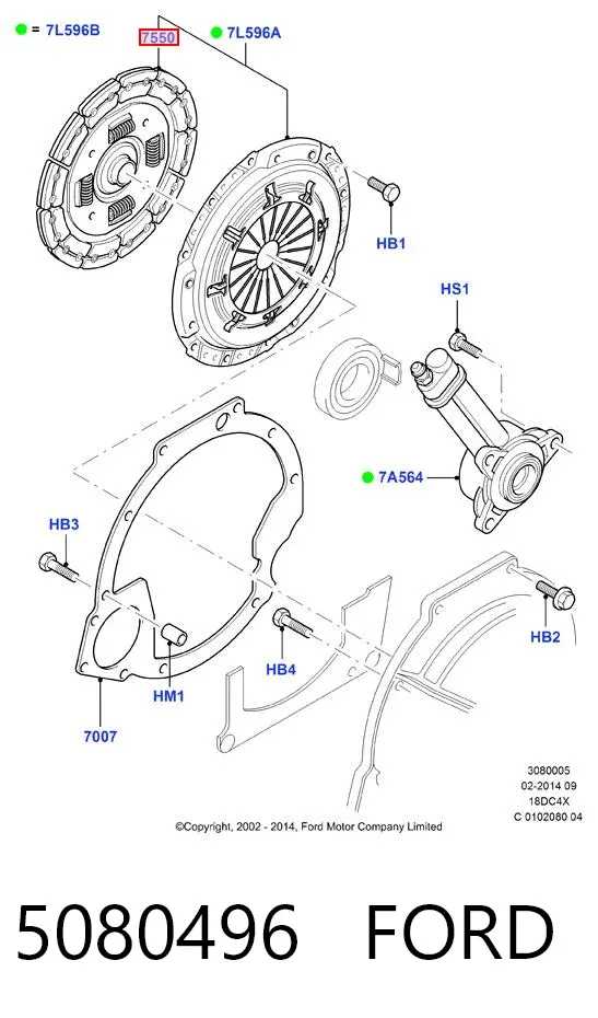 Disco de embrague Ford Connect TC7