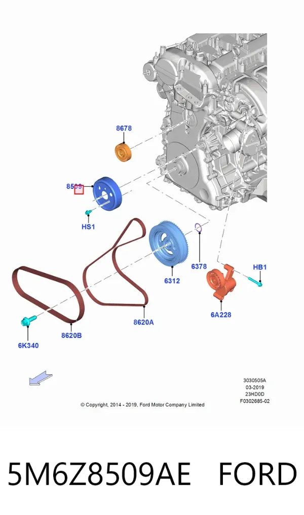  5M6Z8509AE Ford