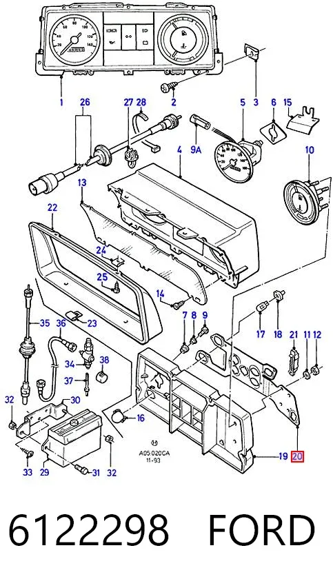 Radiador 6122298 Ford