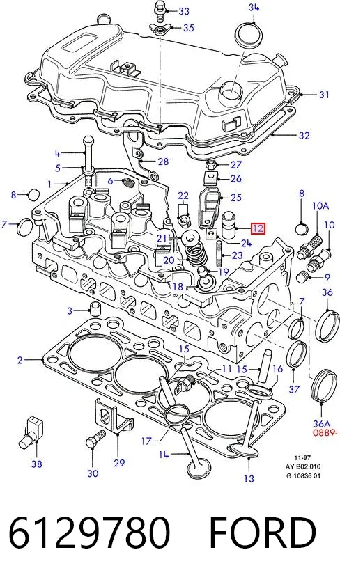 Taqués hidráulicos 6129780 Ford