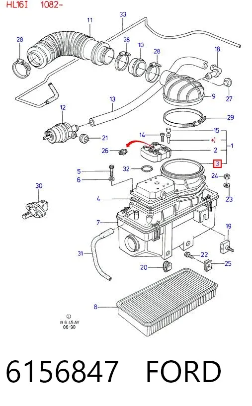 Caudalímetro Ford Orion II