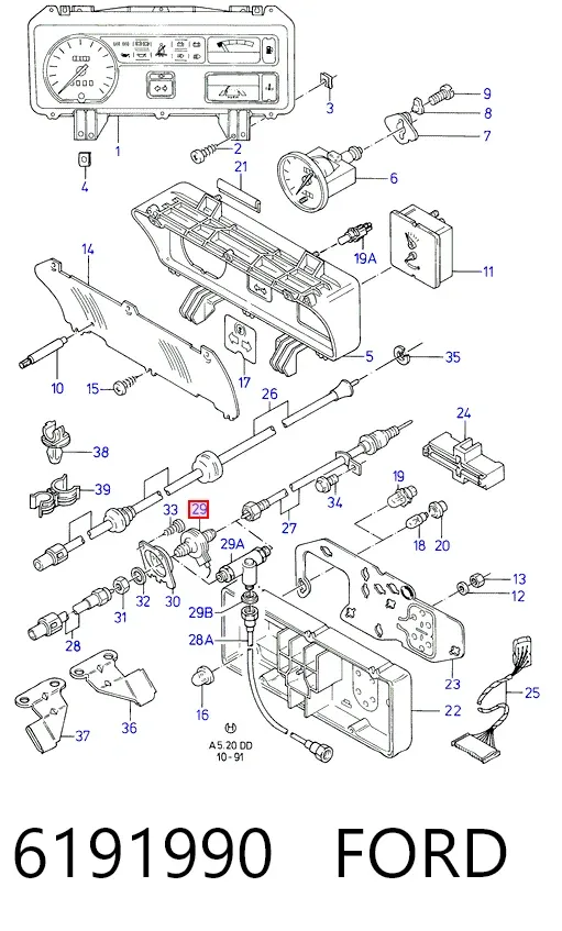 Sensor de velocidad Ford Transit III