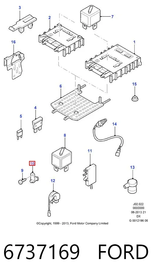 Sensor, interruptor, contacto de puerta  6737169 Ford