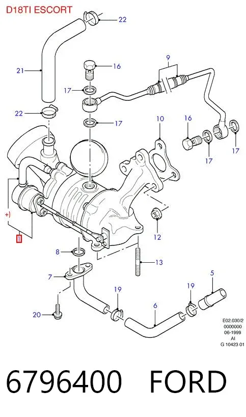 Turbocompresor Ford Mondeo I