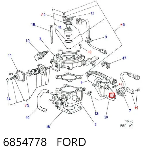 Sensor TPS 6854778 Ford