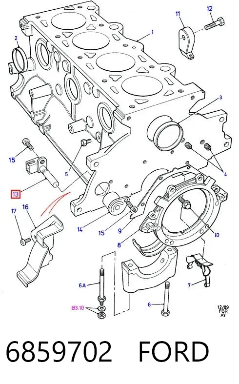 Sensor de cigüeñal 6859702 Ford