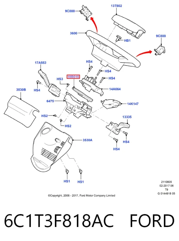  6C1T3F818AC Ford