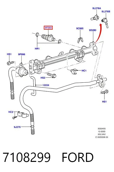 Inyector 7108299 Ford