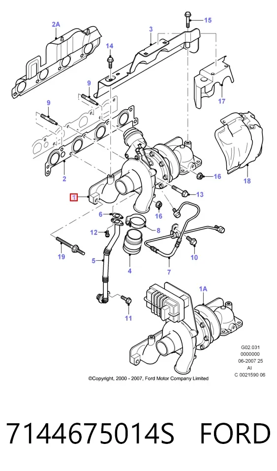 Turbocompresor 7144675014S Ford