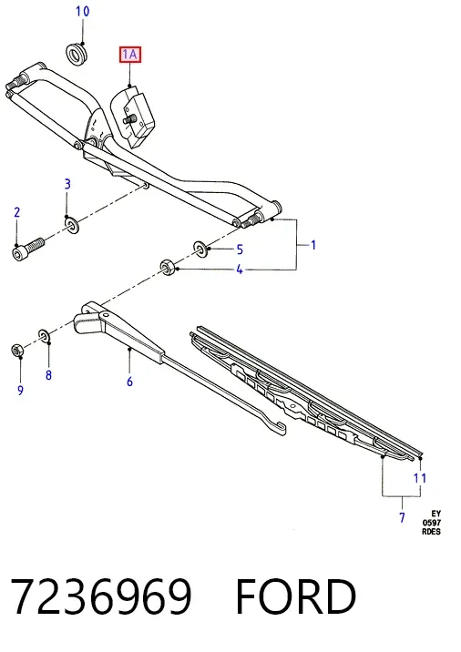 Motor limpiaparabrisas Ford Transit IV