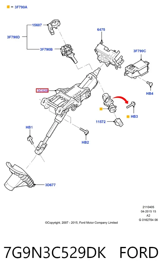 Columna dirección Ford Mondeo IV