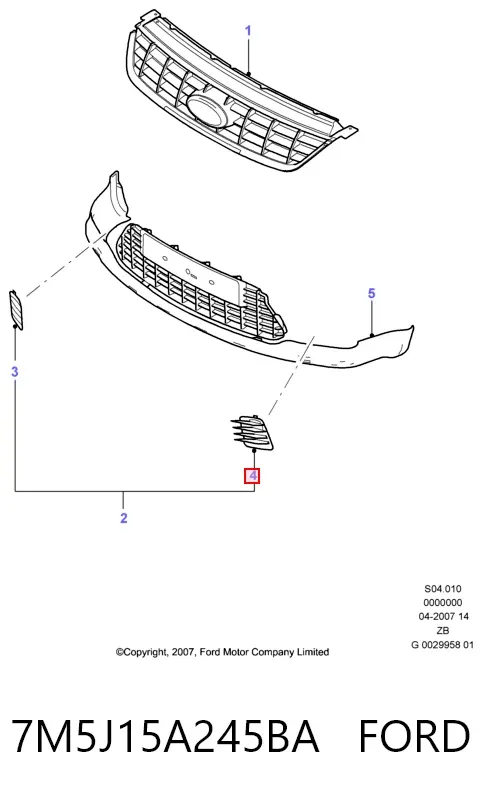  7M5J15A245BA Ford