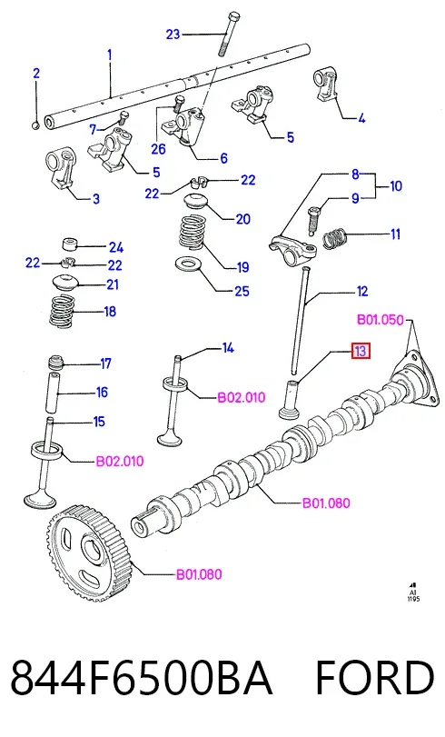 Taqués hidráulicos 844F6500BA Ford