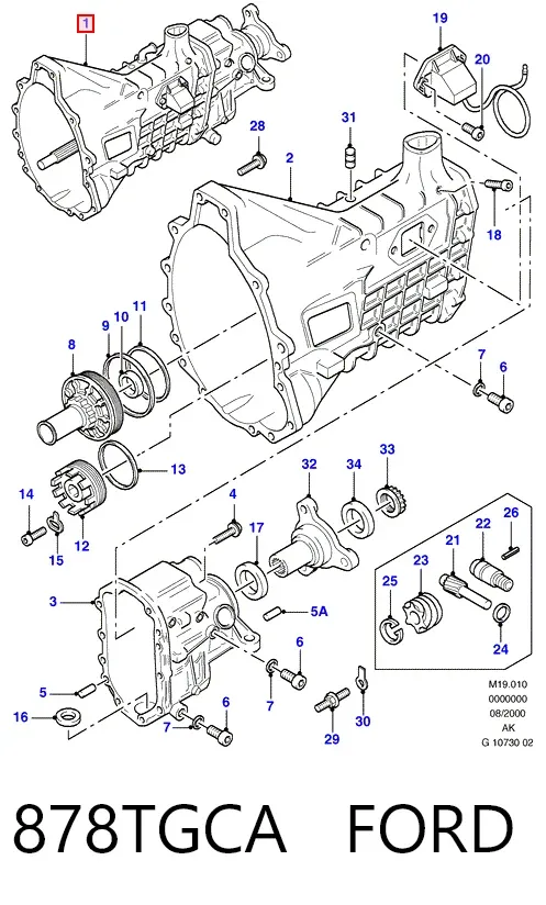 Caja de cambios 878TGCA Ford