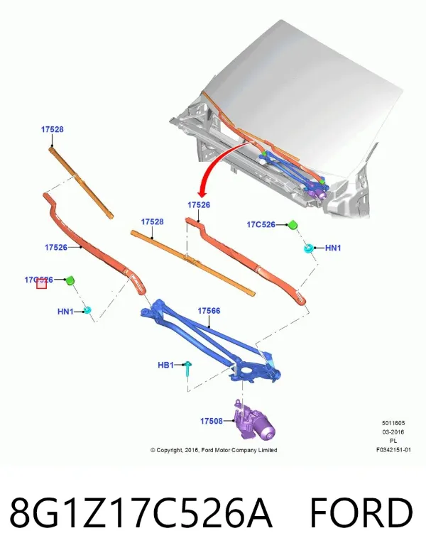  8G1Z17C526A Ford