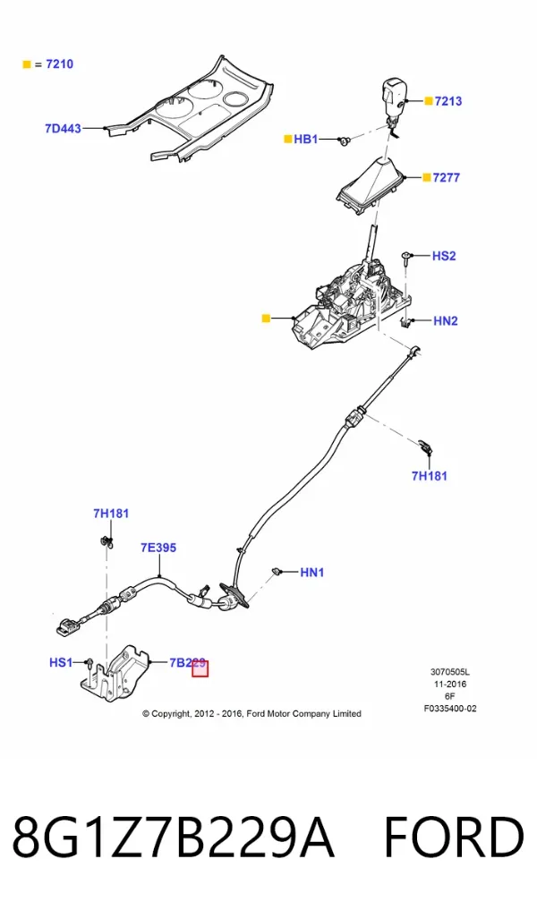  8G1Z7B229A Ford