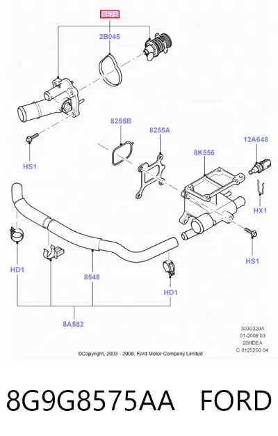 Termostato FORD 8G9G8575AA