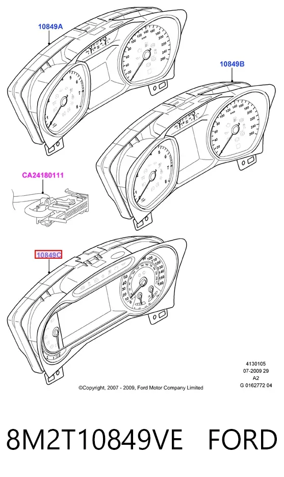 Cuadro instrumentos 8M2T10849VE Ford