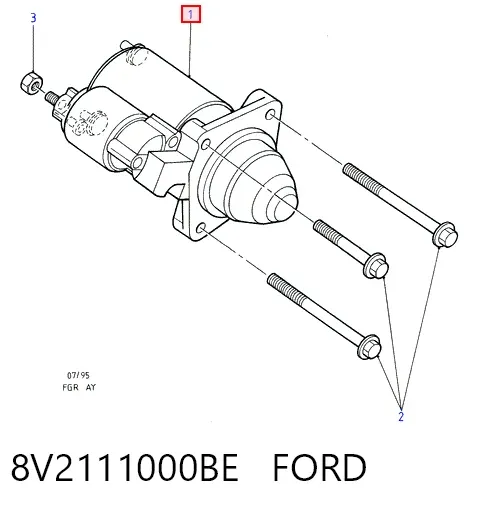 Motor de arranque 8V2111000BE Ford