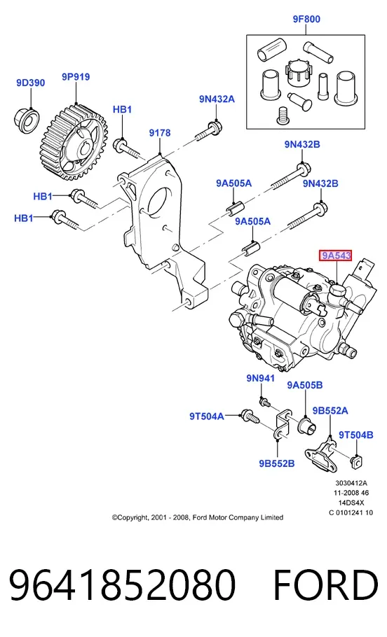Bomba inyectora 9641852080 Ford