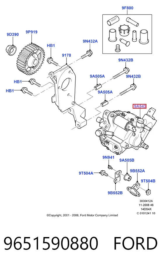 Bomba inyectora 9651590880 Ford